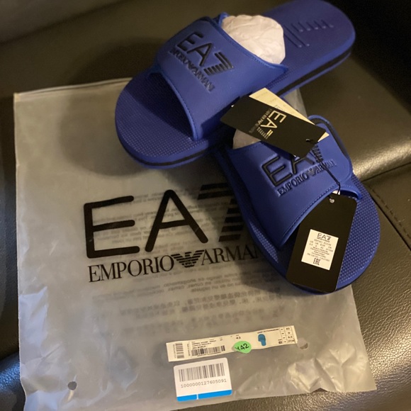Emporio EA7 mens  slippers flip flops main image 4
